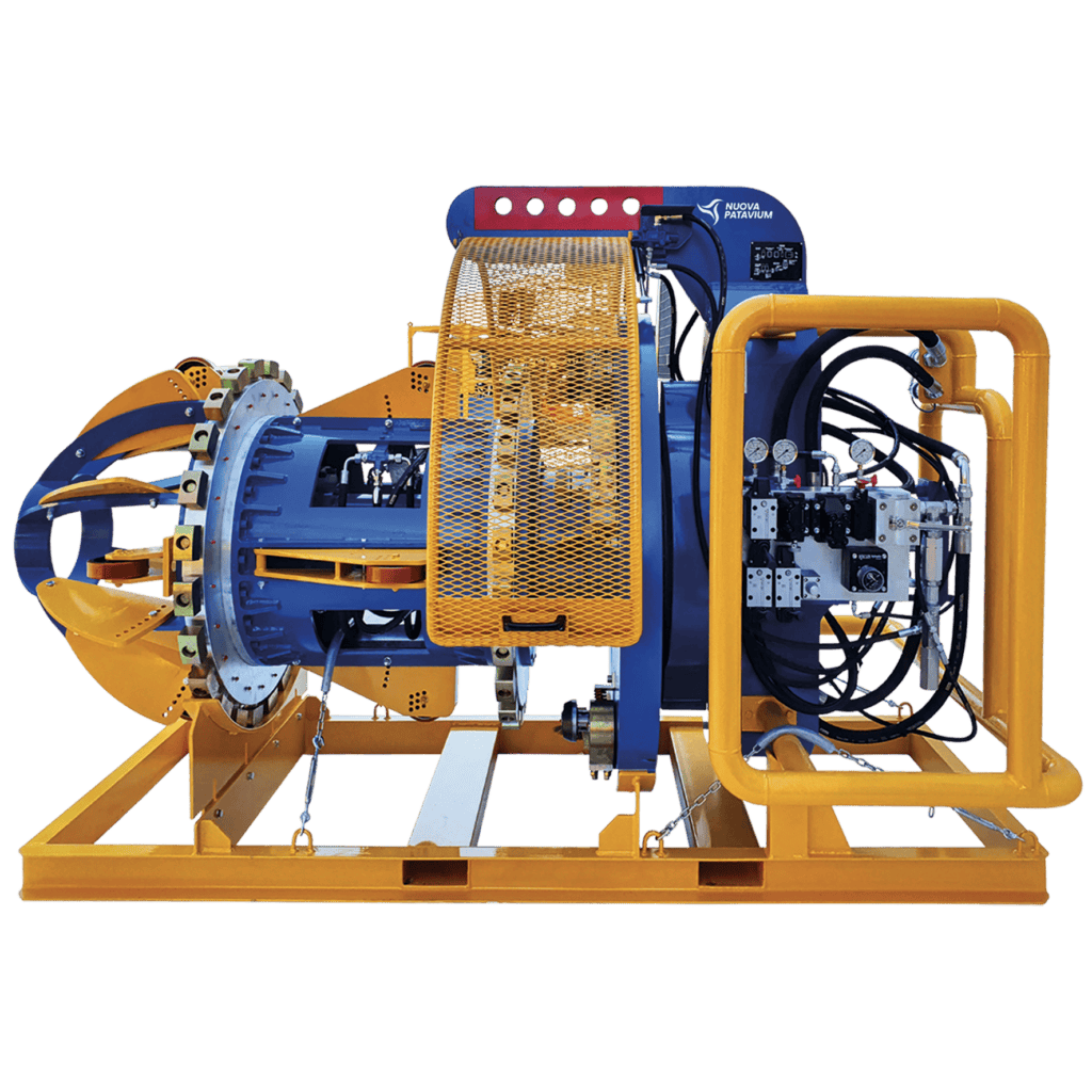 Nuova Patavium underwater mining robot with advanced technology.